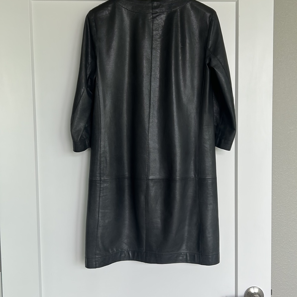 Vince Lambskin Leather Dress - Picture 5 of 10